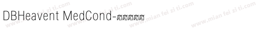 DBHeavent MedCond字体转换